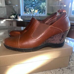 Sanita Leather Wedge Women's Shoes